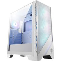MSI MAG FORGE 320R AIRFLOW Tempered Glass Mid Tower PC Case - White