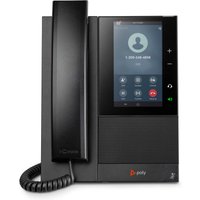 Poly CCX 500 5" LCD Poly HD Voice Acoustic Clarity Open SIP and PoE-enabled Wired IP Business Media Phone with Integrated Speakerphone - Black