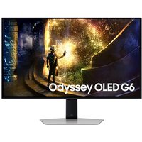 Samsung Odyssey G6 27" QHD OLED 240Hz Monitor - 1.7x Sharpness, 0.03ms Response, G-Sync, HDMI 2.1