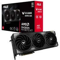 ASUS TUF-RX9070XT-O16G-GAMING OC 16GB Graphics Card | 20 Gbps GDDR6 | Axial-Tech Fans | Vented Exoskeleton