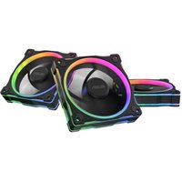 ASUS Prime MR120 ARGB 120mm Reverse PC Fan Triple Pack - Black