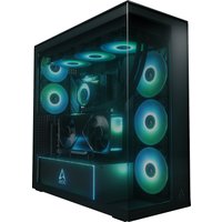 Arctic Xtender ARGB Tempered Glass w/ Vertical GPU Mount Mid Tower PC Case - Black