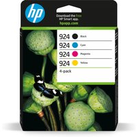 Original HP 6C3Z1NE BkCMY 500pg+3x400pg Ink Cartridges Combo Pack - Vibrant Colors & Bold Blacks for Professional Printing