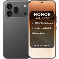 HONOR 600 Pro 6.57" AMOLED Snapdragon 8 Elite 12GB RAM 512GB Storage 5G Dual-SIM MagicOS Smartphone - Black