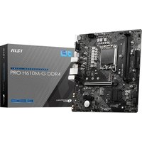 MSI PRO H610M-G DDR4 Intel H610 Socket LGA 1700 micro ATX Motherboard