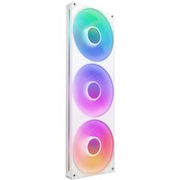 NZXT F420 RGB Core 140mm Pc Case Fans White Triple Pack