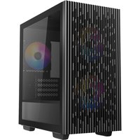 DeepCool MATREXX 40 3FS Micro ATX Case - 3 LED Fans, Mesh Front/Top, Tempered Glass Panel, Enhanced Cooling Support