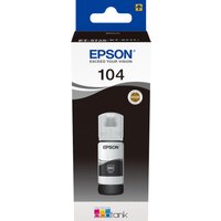 Epson 104 EcoTank 70ml Black Ink Cartridge - Save 90% on Costs, Up to 4,500 Pages, Easy Refill, Reliable Printing