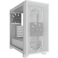 Corsair 3000D Airflow Mid Tower White ATX Gaming PC Case - High-Airflow, Tempered Glass, Up to 360mm Radiator Support