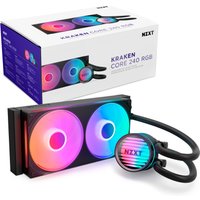 NZXT Kraken Core 240mm RGB Intel/AMD AIO Liquid CPU Cooler - Black