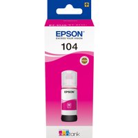 Epson C13T00P340 104 EcoTank 70ml Magenta Ink Cartridge - Low Cost, High Yield, Easy Refill