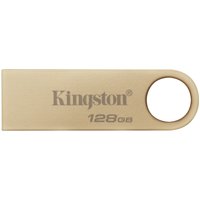 Kingston DT SE9 G3 128GB USB Flash Drive - Gold, Type-A, Up to 220MB/s Speeds, Durable Metal Case
