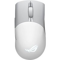 ASUS ROG Keris Wireless USB-C White Mouse - 36000 DPI, Tri-Mode Connectivity, 119Hrs Battery, Aura Sync RGB Lighting