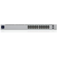 UniFi USW-24 24-Port Gigabit Layer 2 Managed Switch with SFP - Silent Rackmount Office Solution