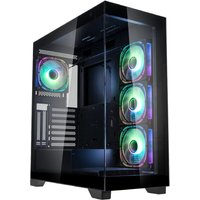 Kolink Unity Peak ARGB Midi Tower PC Case - 4x Pre-Installed Fans, Edge-to-Edge Glass, ATX Support, RGB Lighting