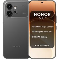 HONOR 600 6.57" AMOLED Snapdragon 7 Gen 4 8GB RAM 256GB Storage 5G Dual-SIM MagicOS Smartphone - Black