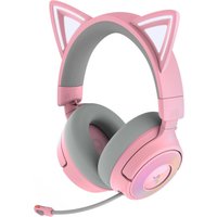Razer Kraken Kitty V3 Pro Wireless Gaming Over-Ear Headset with Chroma RGB - Quartz Pink