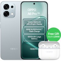 Oppo A6 Pro 5G Dimensity 6300 8GB RAM 256GB ROM 6.57" AMOLED Dual SIM Smartphone - Lunar Titanium