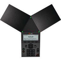 Poly Trio 8300 3.5" Monochrome LCD PoE-enabled IP Conference Phone with 3 Cardioid Microphones - Black