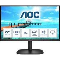 AOC B2 22B2H/EU 21.5" Full HD VA 75Hz 4ms Frameless Eye Care Monitor
