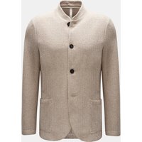 Harris Wharf London Harris Wharf London - Herren - Strickblazer 'Nehru Jacket' beige/weiß gemustert