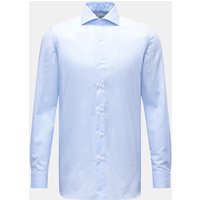 Borrelli Borrelli - Herren - Business Hemd 'Nando' Haifisch-Kragen weiß/blau kariert