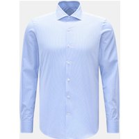 BRAUN Hamburg BRAUN Hamburg - Herren - Business Hemd Haifisch-Kragen hellblau/weiß kariert