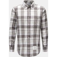 Thom Browne Thom Browne - Herren - Casual Hemd Button-Down-Kragen grau/weiß kariert