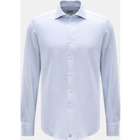 Sonrisa Sonrisa - Herren - Flanellhemd Haifisch-Kragen hellblau meliert