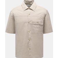 Maison Kitsuné Maison Kitsuné - Herren - Kurzarmhemd Kent-Kragen beige