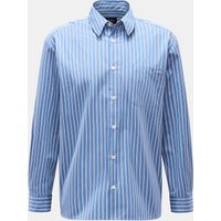 A.P.C. A.P.C. - Herren - Casual Hemd Kent-Kragen graublau/schwarz/weiß gestreift