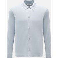 Lardini Lardini - Herren - Seiden-Strickhemd pastellblau