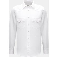 Jacob Cohen Jacob Cohen - Herren - Jeanshemd schmaler Kragen offwhite