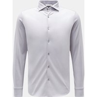 Stefan Brandt Stefan Brandt - Herren - Jersey-Hemd 'Otis' Haifisch-Kragen hellgrau