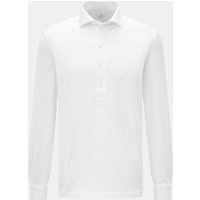 Giampaolo Giampaolo - Herren - Seersucker Popover-Hemd Haifisch-Kragen weiß