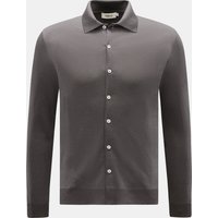 Altea Altea - Herren - Jersey-Hemd 'Julius' Polokragen graubraun