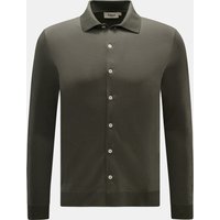 Altea Altea - Herren - Jersey-Hemd 'Julius' Polokragen dark olive