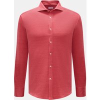 BRUNELLO CUCINELLI Brunello Cucinelli - Herren - Jersey-Hemd Haifisch-Kragen rot meliert