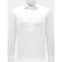 Giampaolo Giampaolo - Herren - Jersey Popover-Hemd Haifisch-Kragen weiß