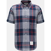 Thom Browne Thom Browne - Herren - Kurzarmhemd Button-Bown-Kragen navy/weiß/rot kariert