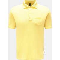 04651/ A trip in a bag Herren - Leinen-Poloshirt gelb