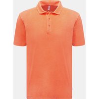 04651/ A trip in a bag Herren - Frottee-Poloshirt 'Oyster' orange