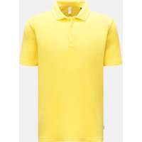 04651/ A trip in a bag Herren - Frottee-Poloshirt 'Terry Polo' gelb