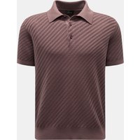 Brioni Brioni - Herren - Kurzarm-Strickpolo dunkelbraun