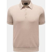 Brioni - Herren - Kurzarm-Strickpolo taupe