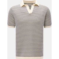 MC2 Saint Barth MC2 Saint Barth - Herren - Kurzarm-Strickpolo 'Sloan' creme/navy gestreift
