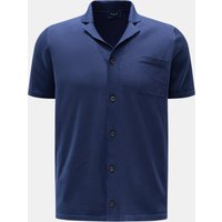 Drumohr Drumohr - Herren - Kurzarm-Strickhemd navy