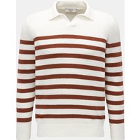 Lamano Artisans Lamano Artisans - Herren - Strickpolo braun/weiß gestreift
