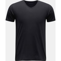 Kiefermann - Herren - V-Neck T-Shirt 'Darius' schwarz