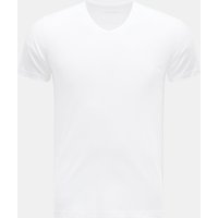 Kiefermann - Herren - V-Neck T-Shirt 'Darius' weiß